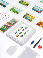 Foto laden in Gallery viewer, 10 Mini Diamond Paintings - Zomer set