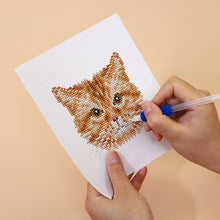 Foto laden in Gallery viewer, 4 Mini Diamond Paintings - Katten set