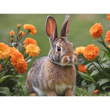 Foto laden in Gallery viewer, Konijntje tussen bloemen