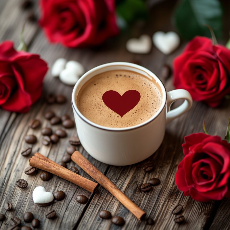 Koffie en rozen