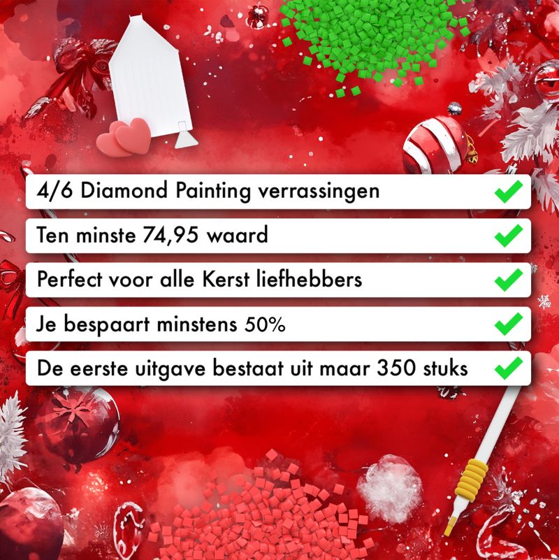 Diamond Painting Mystery Box - Kerst