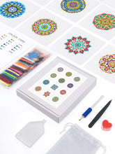 Foto laden in Gallery viewer, 12 Mini Diamond Paintings - Mandala set