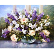 Foto laden in Gallery viewer, Bos bloemen - Schilderen op nummer Diamond painting | Eigen foto | Dieren | Kopen | Dikke dames | Action | Nederland | Steentjes | Diamant | De Diamond Painter